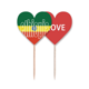 thumbnail image 1 of Nombre de la bandera de Etiopía Palillos de dientes bandera etiqueta de amor selección de pastelitos, 1 of 4
