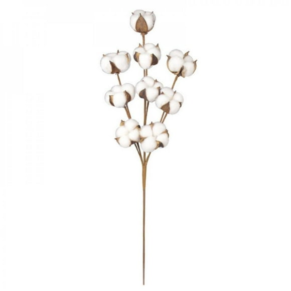 Shop Clearance! DIY Flowers Branches Natural White Cotton Boll Stems Farmhouse Rustic Style Vase Display Filler Floral Wedding Centerpiece Decorations