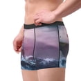 thumbnail image 3 of Rateoe lighthouse Waves Torrential Rain Mens Boxer Briefs Poly Spandex Performance Boxer Briefs Underwear Hem Boxer Briefs - Large, 3 of 8