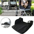 thumbnail image 2 of Stroller Footrest, Universal Stroller Footrest, Baby Stroller Extension Footrest, Stroller Extension Seat Plate, Stroller Footrest Accessories, Easy to Install (Black), 2 of 7