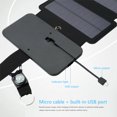 thumbnail image 3 of Paneles solares al aire libre plegables del cargador 5V de las células solares 20W para la carga del teléfono, 3 of 9