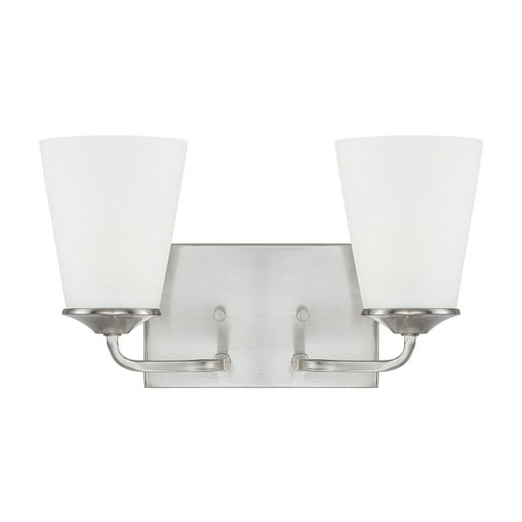 Capital Lighting 114121-331 Braylon 2 Light 14" Wide Bathroom Vanity Light - Nickel