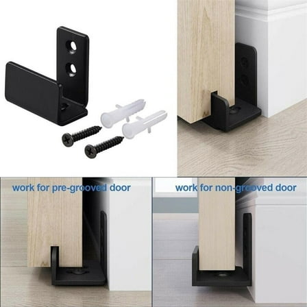 Adjustable Sliding Door Floor Hardware Bottom Barn Door Guide Roller Decor