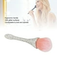 thumbnail image 3 of Nail Dust Cleansing Brush Soft Nylon Hair Comfortable Grip Prevent Deformation Loose Powder Brush White, 3 of 8