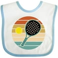 thumbnail image 3 of Inktastic Padel Retro Sunset Boys or Girls Baby Bib, 3 of 4