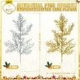 thumbnail image 6 of Sunjoy Tech 20Pcs Christmas Artificial Pine Needle Glitter Reusable DIY Home Decoration Xmas Pine Twig Pick Branch Party Supplies, 6 of 8