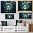 thumbnail image 4 of Designart "Surreal Gateway Stargate Revelation I" Landscapes Framed Wall Art - Traditional Green Surrealism Landscape Hallway Framed Wall Art Decor, 4 of 6