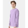 thumbnail image 2 of Hanes Mens ComfortWash Garment Dyed Long Sleeve Tee, 3XL, Future Lavender, 2 of 5