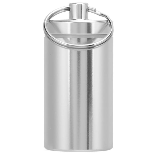Waterproof Keychain Medicine Holder,Mini Portable Keychain Medicine Mini Keychain Medicine Holder Aluminum Medicine Box Case Smart Functionality