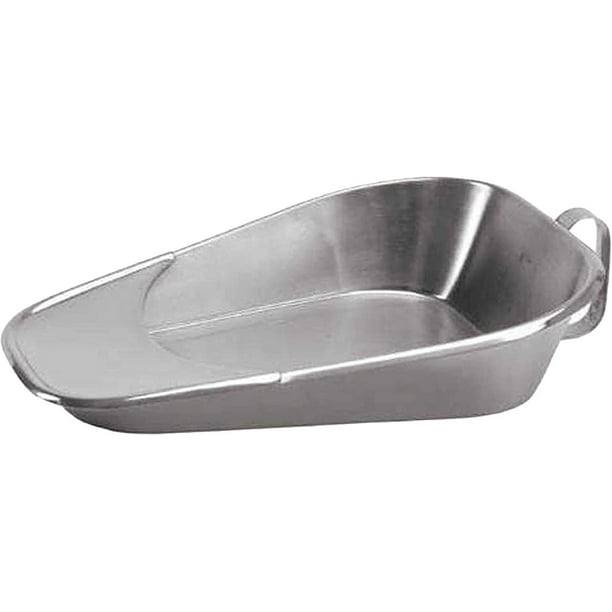 Dukal Stainless Steel Bedpans. Pack of 6 Steel Fracture Bedpans for