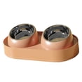 thumbnail image 4 of Cuencos antideslizantes para perros y gatos, comederos dobles para agua y comida. Rosa, 4 of 9
