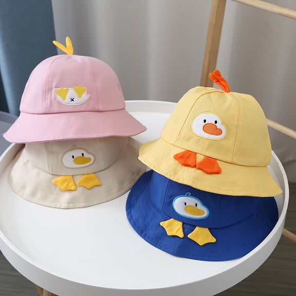 LSQii Womens Sun Hat Casual Summer Cute Duck UPF 80 Foldable Bucket Cap Wide Brim Breathable Sun Protection Hat Pink for Outdoor Travel Multiple Colors Available