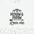 thumbnail image 4 of Inktastic Memaw and Papaw Love Me Girls Baby Dress, 4 of 5