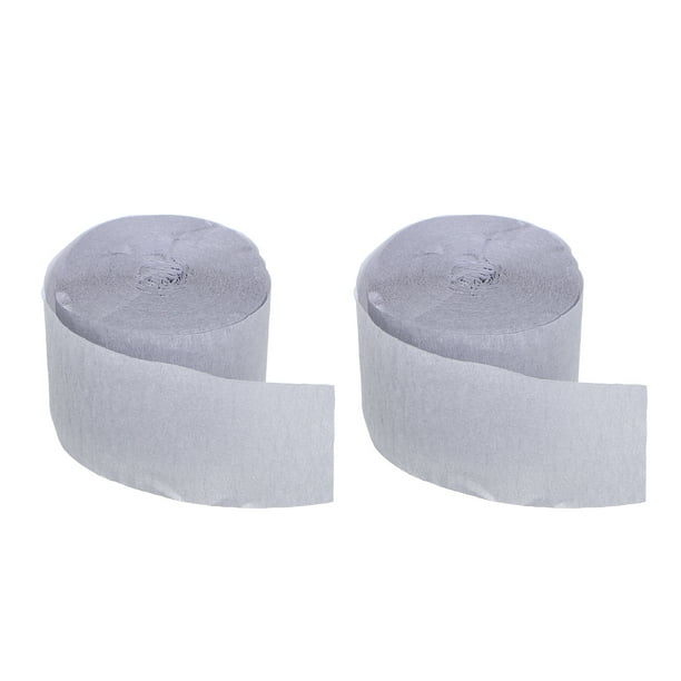 2 rollos de serpentinas de papel crepé para fiestas, cumpleaños, bodas, baby shower, graduación, fiestas, Navidad, Halloween, 25 m