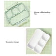 thumbnail image 6 of ROLKFUK Leakproof Bento Box 34 oz - Microwave Safe, Multi Compartment Lunch Box for ki-ds & Adults, Food Grade Plastic, Portable Green Lunch Container, 6 of 6