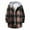 A01-Black, variant on Men's Flannel Hooded Shirts Fashion Plaid Long Sleeve Hoodie Jacket Casual Button Down Shacket with Pockets Gray 2XL
