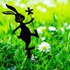 thumbnail image 2 of Fiudx Decoración de Jardín con Forma de Conejo de Pascua, Tapón Metálico para Suelo, Estatua de Primavera para Jardín, Letrero para Césped, Material de Hierro Duradero, Resistente a La Oxidación, Fác, 2 of 7