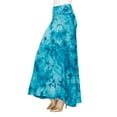 thumbnail image 4 of Made by Johnny Women's Tie Dye Fold Over Maxi Skirt XXL TEAL, 4 of 6