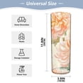 thumbnail image 2 of Plastic Vase 11.8 x 3.9 Inch Vase Transparent Non-Breakable Plastic Ornamental Culture Bottle Storage Jar Modern Family Wedding Decoration Orange Chrysanthemums, 2 of 6