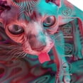 thumbnail image 3 of Gukieu Psychedelic Hairless Cat Prin Baseball Cap, Adjustable Sweat-wicking Daily,Travel, Sports Cap, Unisex, 3 of 6