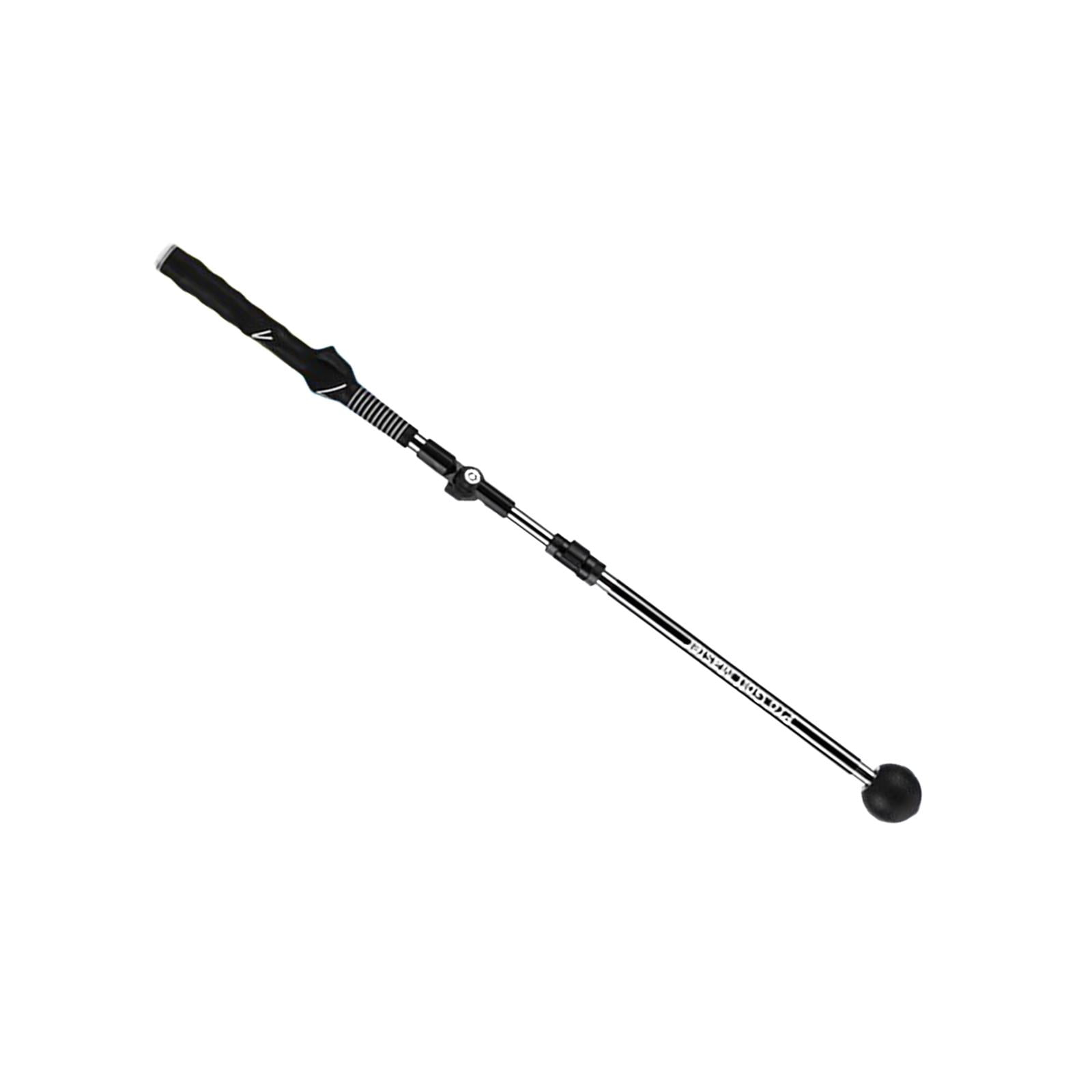 DimyFew Golf Swing Trainer Folding with Ergonomic Grip Foldable Warm up Stick for Indoor black