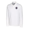 thumbnail image 2 of Men's Cutter & Buck White New England Revolution Advantage Eco Tri-Blend Pique Long Sleeve Polo, 2 of 3