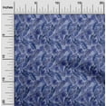 thumbnail image 2 of oneOone Rayon Medium Blue Fabric Tropical Leaf Craft Projects Decor Fabric Printed By The Yard 56 Inch Wide, 2 of 5