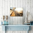thumbnail image 3 of HFDF sailboat wall art coastal pictures: sunset wall decor sailing artwork nautical ocean print canvas painting for bathroom 20x16inch Framed, 3 of 6