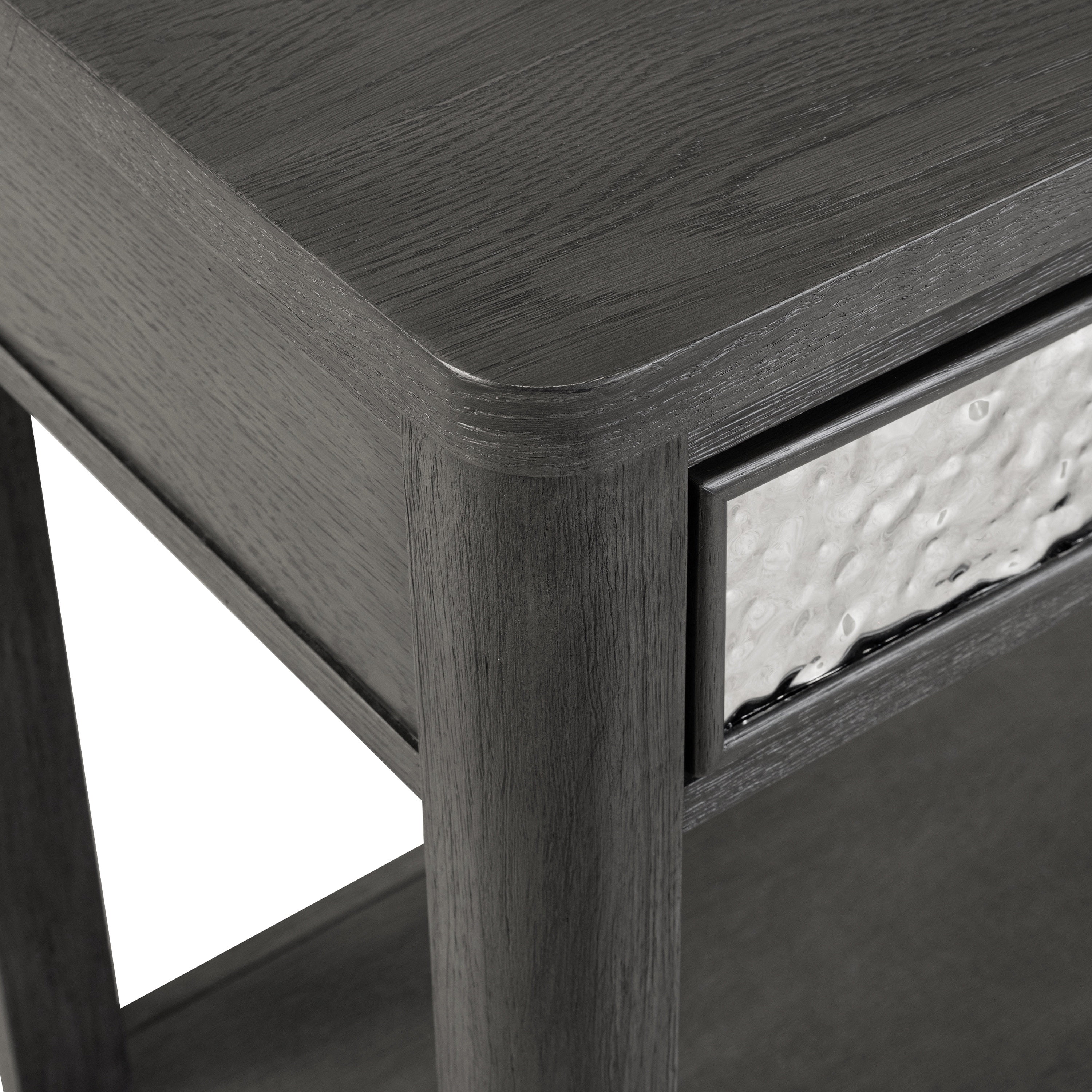 Furniture of America Cheri Modern 2-Drawer Solid Wood Console Table, Ash Gray