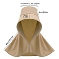 thumbnail image 3 of LADIGASU Full Face Shoulder And Neck Hat Integrated Sunscreen Shawl Summer Fisherman Hat Oversized Sun Hat Cycling Sun Hat, 3 of 6