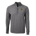 thumbnail image 2 of Men's Cutter & Buck Heather Black Pittsburgh Steelers Big & Tall Adapt Eco Raglan Quarter-Zip Jacket, 2 of 3