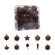 thumbnail image 2 of Juego de 24 bolas navideñas flocadas | Varios estilos y colores | Adornos de árbol de gamuza de 7 cm para el hogar y fiestas, 2 of 5