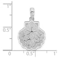 thumbnail image 2 of FJC Finejewelers 925 Sterling Silver d Polished/Textured Shell with Starfish Charm 23 x 14 mm, 2 of 6