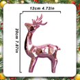 thumbnail image 5 of Resin Christmas Reindeer Figurines Deer Statues Elk Sculpture Deer Ornaments,Cute Standing Sitting Gold Deer Figurine for Christmas Table Decor Mantel Centerpieces Christmas Decor, 5 of 9