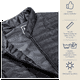 thumbnail image 3 of Chaleco para dama ligero calientito, resistente al agua, para invierno, Negro MACAR Chaleco dama negro XG, 3 of 7