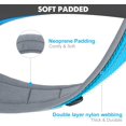thumbnail image 2 of HAHDAXIA Neoprene Padded Dog Collar for Extra Large Dogs, 11 Colors, Reflective Wide Pet Collars with Durable Metal Belt Buckle, Adjustable Heavy Duty Nylon Dog Collar, Sky Blue, 2 of 6