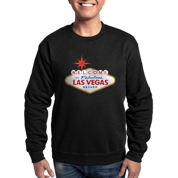 CafePress - Welcome To Fabulous Las Vegas, N Sweatshirt (Dark) - Classic Crew Neck Sweatshirt
