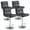 Black, variant on EDX Bar Stools Set of 4, Modern Adjustable Armless Swivel Counter Stools with PU Leather, Black