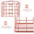 thumbnail image 2 of OULII 2Pcs Desk Pen Stand Golden Iron Geometric Shape for Office Use, 2 of 8
