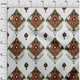 thumbnail image 3 of oneOone Rayon Red Fabric Asian Ikat Craft Projects Decor Fabric Printed By The Yard 56 Inch Wide, 3 of 4
