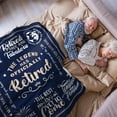 thumbnail image 3 of Retirement Gifts for Men 2024, Best Retirement Gifts for Christmas, Funny Retired Gifts for Men, Happy Mens Retirement Blanket, Cool Mens Retirement Gifts for Coworker Teacher Throw Blanket 60"x50", 3 of 6