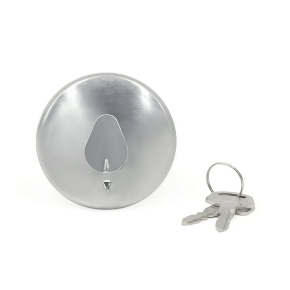 Unique Bargains 80mm Diameter Metal Motorcycle Fuel Tank Gas Cap Cover w 2 Keys for GN125