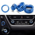 thumbnail image 3 of Car Interior Air Conditioning Mirror Knob Cover for Toyota for Corolla 2019-2025 Blue, 3 of 8