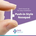 thumbnail image 5 of GMS Optical Push in Silicone Nose Pads for Glasses | 15mm Medium, 8.2mm Wide Width | Non Slip Nose Grips, Eyeglass Accessories for Glasses & Sunglasses, Provides Comfort & Stability (5 Pairs, Clear), 5 of 6