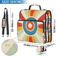 thumbnail image 2 of FORMRS Zipper Binder with Shoulder Strap 2-inch Ring 500 Sheet Capacity File Bag, Colorful Circles, 2 of 5