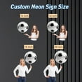 thumbnail image 3 of UPONRAY Soccer Custom Neon Signs, Usb Powered with Adjustable Brightness Wall Decor for Gifts, Rose Red, 18 inch, 3 of 9