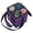Purple-4 Cup, variant on Evjurcn 6 Cup Drink Carrier, Portable Insulated Reusable Drink Caddy for Car and Delivery, Dark Gray