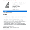thumbnail image 2 of Front Left Window Motor Mount Repair Kit - Compatible with 2005 - 2008 Chevrolet Uplander - Dorman, 2 of 2