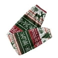 thumbnail image 5 of Women's Cuff Pajama Pants, Christmas Print Flannel Sleepwear, Elastic Waist Casual Lounge Pants, Soft Comfort Sleep Pants for Women,Turquoise,S, 5 of 6