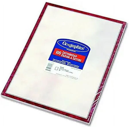 Geographics Sicily Business Letterhead, 8.5" x 11", Design, Pack of 100